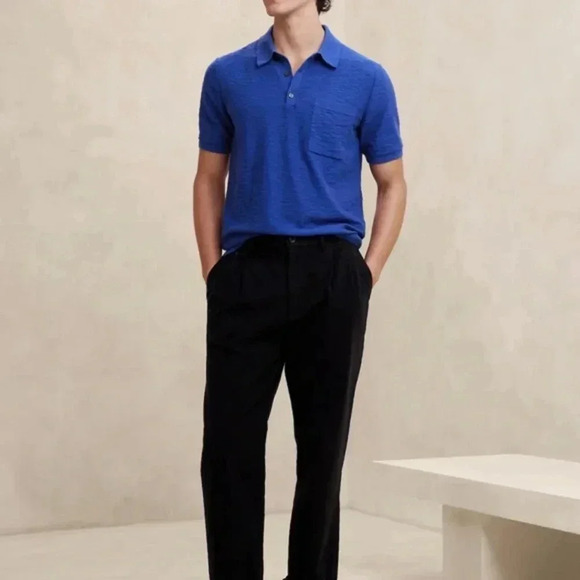 Banana Republic factory COTTON SLUB SWEATER POLO - Picture 1 of 5